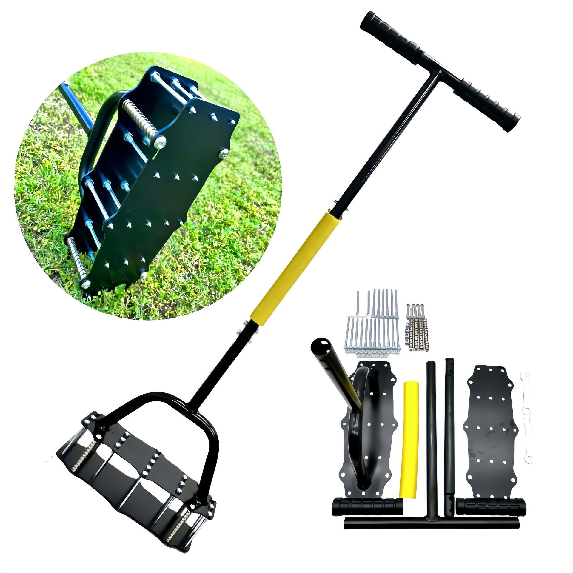 Industrial Tools - Industrial Grade Manual Soil Turner Spring-Loaded