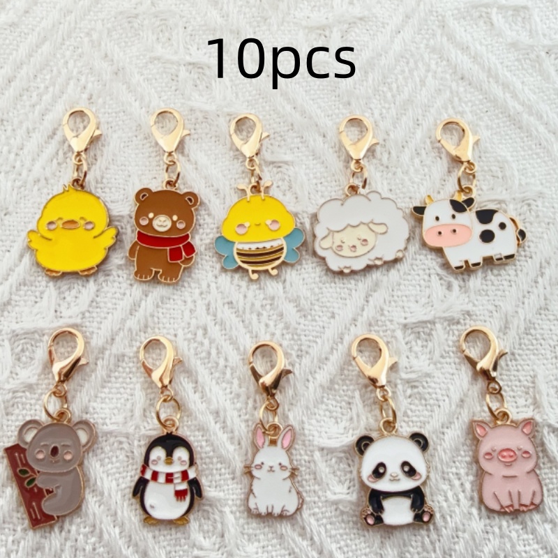 10pcs alloy drip oil cartoon a - Packaging 评论和价格