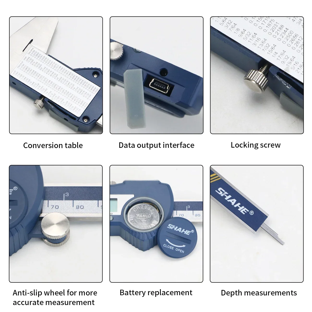SHAHE Digital Caliper, 6 Inch/ - Digital Caliper 150Mm Stainless Steel 评论和价格
