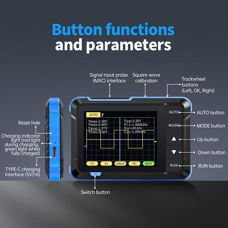 FNIRSI DSO152 Mini Handheld Di - Fnirsi Digital Oscilloscope Handheld 评论和价格