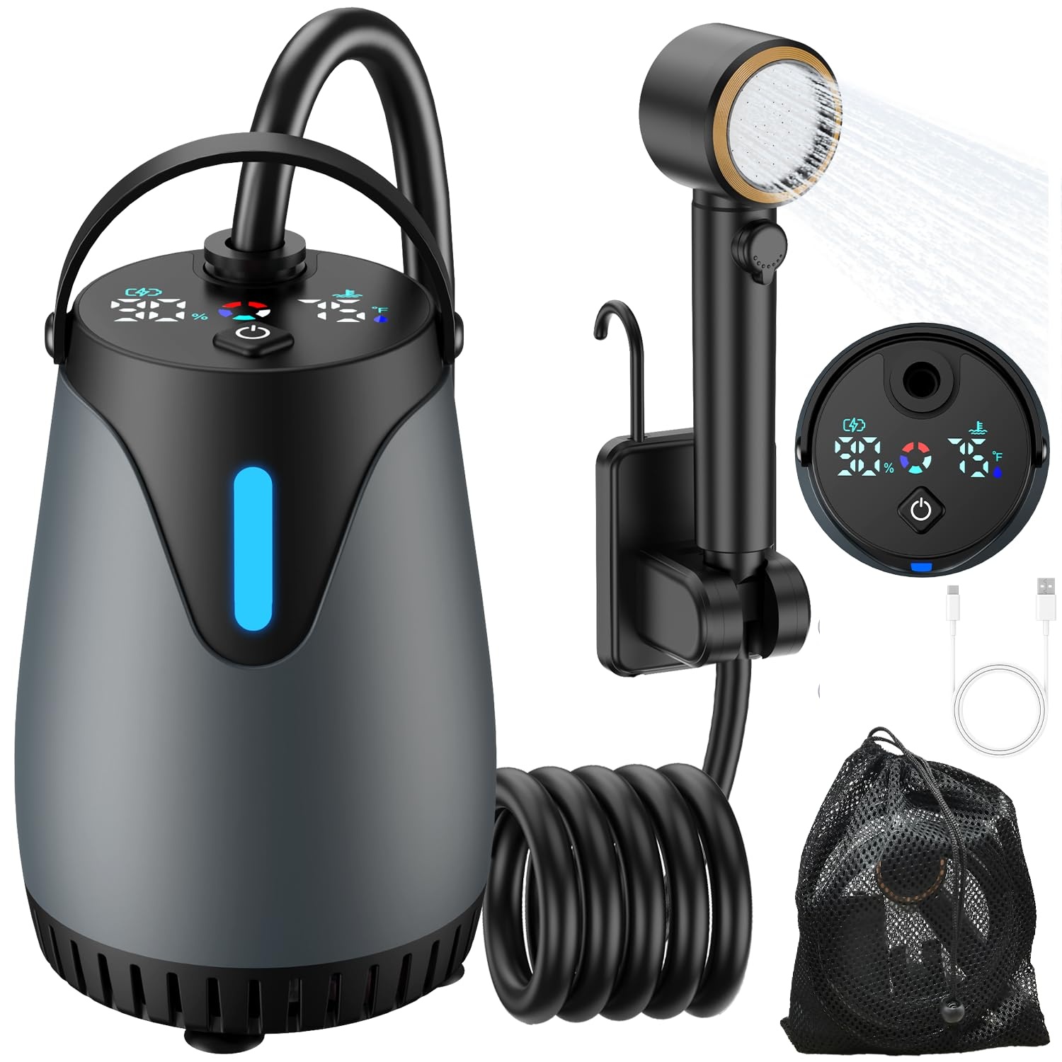 Portable Shower for Camping 80 - Vacuum Chamber Kit With Pump 评论和价格
