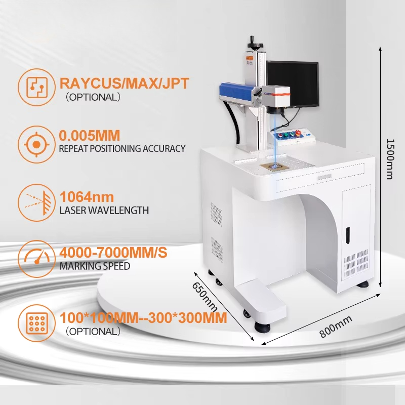 JUNFEI Jpt Raycus Galvo Co2 UV - Fiber Laser Marking Machine 30W 评论和价格