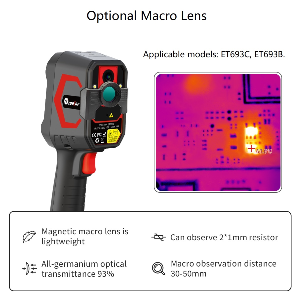 TOOLTOP ET693C Super IR 512x38 - Thermal Imaging Camera Pcb Repair 评论和价格
