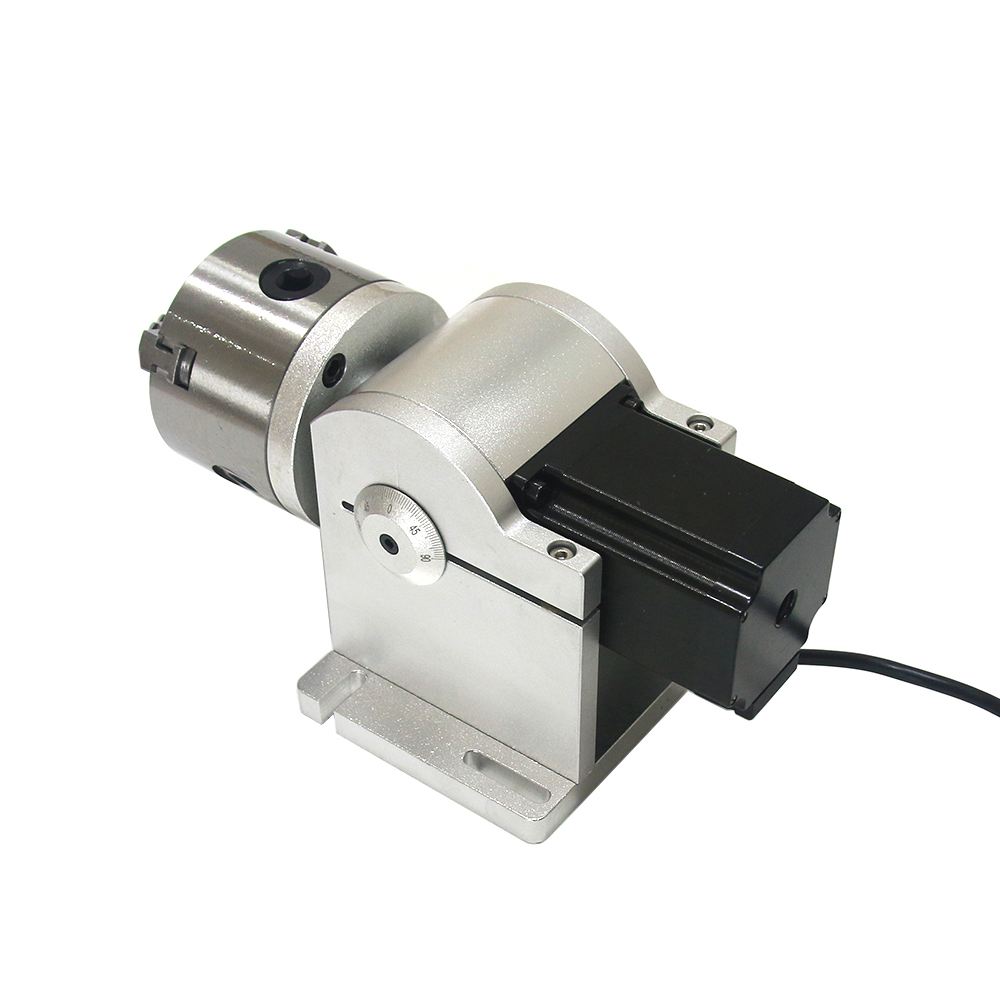 3 Claws Rotary Axis 80mm Chuck - Fiber Laser Marking Machine 30W 评论和价格